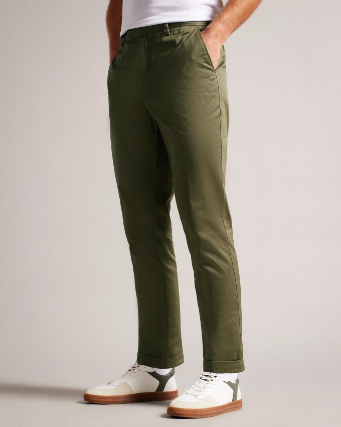 Pantalon Ted Baker Slim Fit Twill Vert Foncé Homme | QQU-70945366